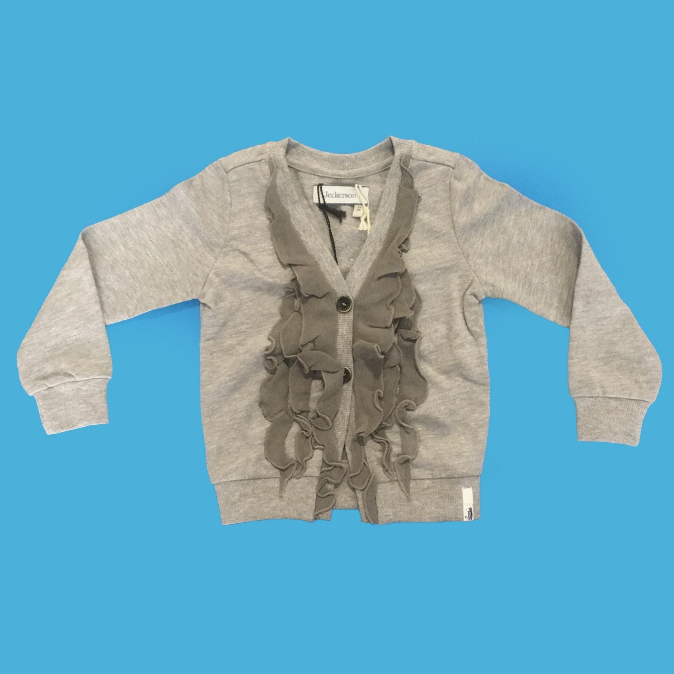 Cardigan In Caldo Cotone Grigio Neonata Jeckerson 6DFG05 - JECKERSON - LuxuryKids