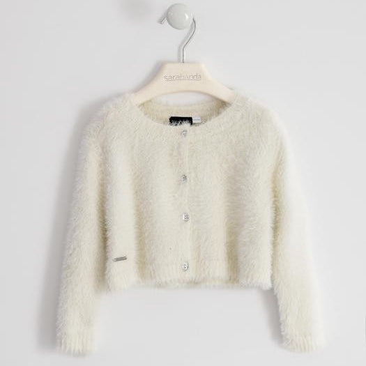 Cardigan in Caldo Cotone in Pelliccia Neonato Sarabanda 1245 - SARABANDA - LuxuryKids