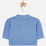 Cardigan In Filo Corredino Nascita celeste neonato 1301 Mayoral - MAYORAL - LuxuryKids