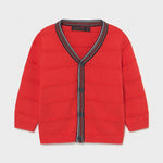Cardigan In Filo Di Cotone Elegante Rosso Neonato Mayoral 1343 - MAYORAL - LuxuryKids