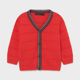 Cardigan In Filo Di Cotone Elegante Rosso Neonato Mayoral 1343 - MAYORAL - LuxuryKids