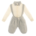 Completo 3 pezzi Elegante Cerimonia Neonato Celeste BUFI B1486 - BUFI - LuxuryKids