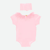 Set Body Elegante E Fascia In Cotone Bianco Neonata ANGEL'S FACE CLEMENTINE