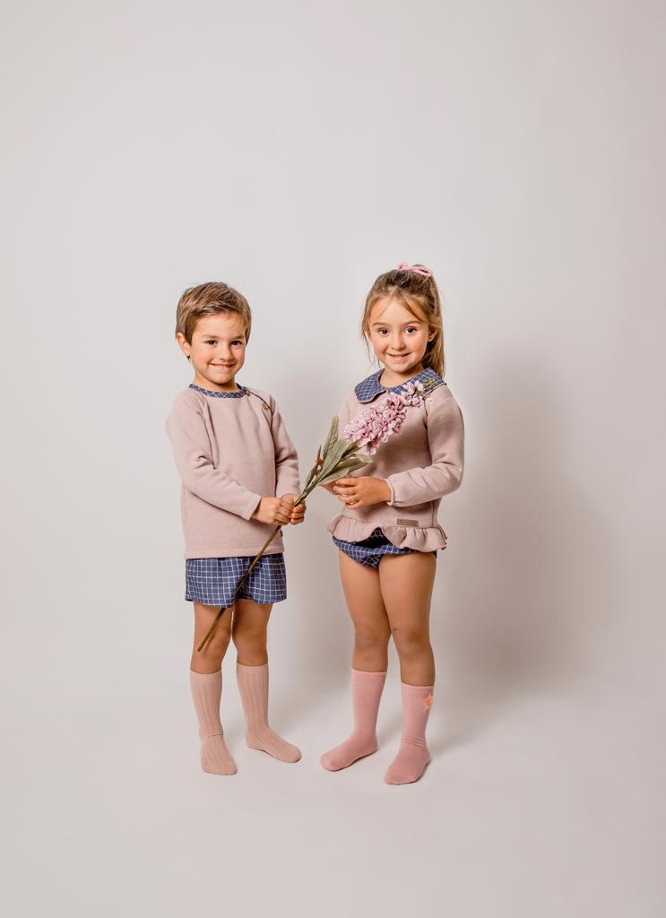    CompletoConCulotteEFelpaBambinaCALAMARO17775Luxurykids