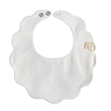 Bavetta Smerlata In Cotone Nido d'ape Neonati BABY GI PQ230 - BABY GI - LuxuryKids