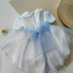 Abito Cerimonia Elegante Manica Corta Neonata Bufi B1160A - BUFI - LuxuryKids