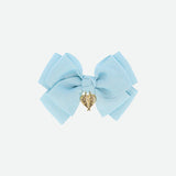 Pinzette mit metallischer Schleife und Krone für Mädchen-Engelsgesicht METALLICBIGBOW