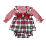 Completo Con Salopette E Camicia Scozzese Neonata DEL SUR 2070 - DEL SUR - LuxuryKids