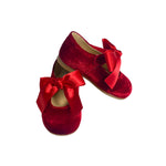 Scarpe Modello Ballerina In Velluto Bambina RIZITOS B3005 - RIZITOS - LuxuryKids
