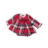 Abito con culotte Scozzese Neonata YOEDU 2048 - YOEDU - LuxuryKids