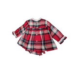 Abito con culotte Scozzese Neonata YOEDU 2048 - YOEDU - LuxuryKids