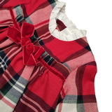 Abito con culotte Scozzese Neonata YOEDU 2048 - YOEDU - LuxuryKids