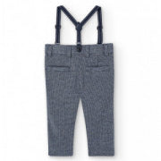 Pantalone In Punto Milano Con Bretelle Neonato BOBOLI 715160 - BOBOLI - LuxuryKids
