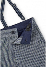 Pantalone In Punto Milano Con Bretelle Neonato BOBOLI 715160 - BOBOLI - LuxuryKids