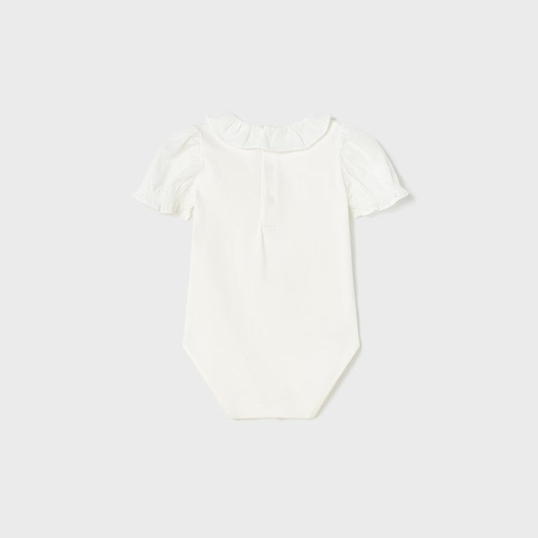 Body manica Corta In Cotone Sostenibile Neonata MAYORAL 1769 - MAYORAL - Luxury Kids