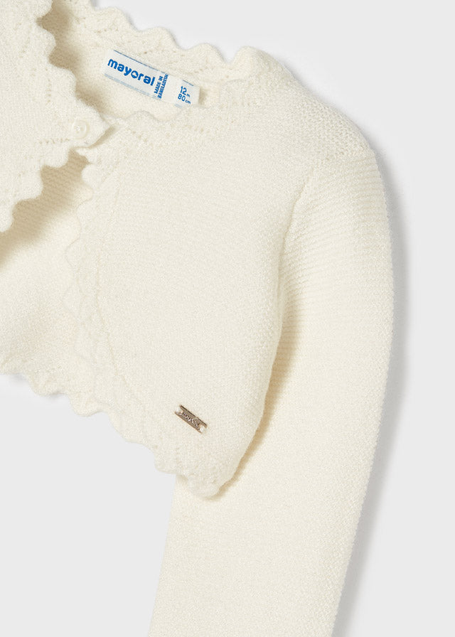 Coprispalle Corto In Caldo Cotone Neonata MAYORAL 308 - MAYORAL - LuxuryKids