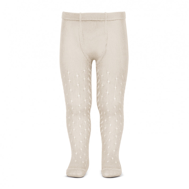 Perle' perforierte Baumwollstrumpfhose für Kinder CONDOR 2565