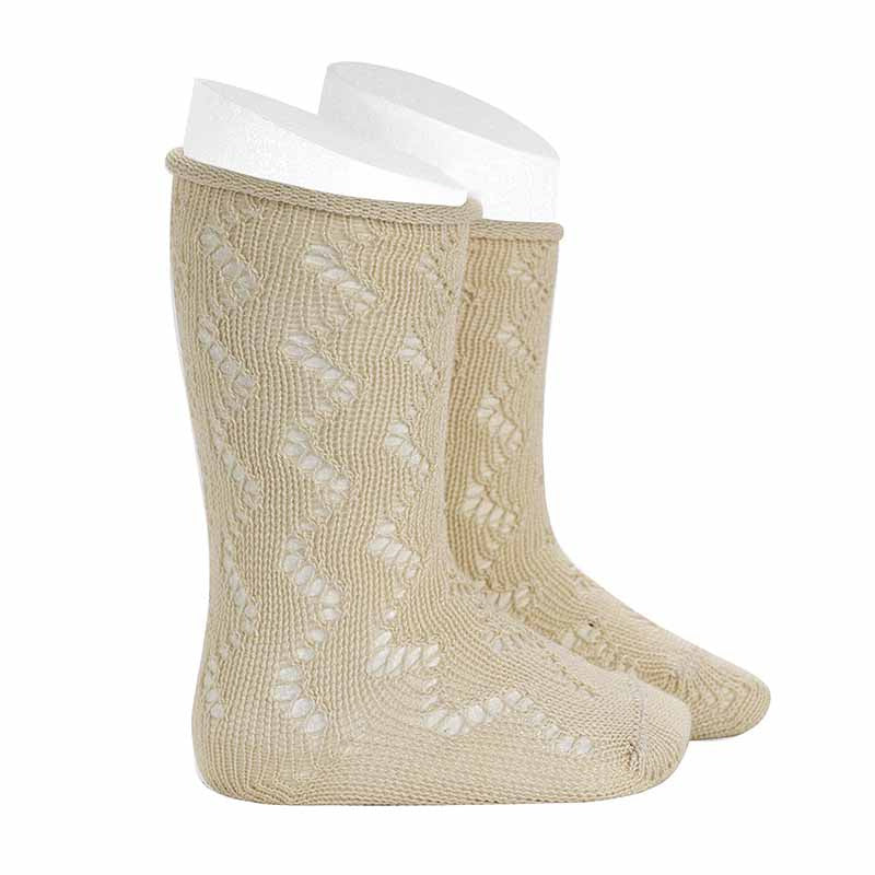 Long Socks In Perforated Yarn Unisex Newborn CONDOR 516