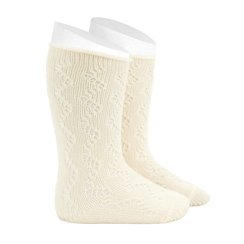 Long Socks In Perforated Yarn Unisex Newborn CONDOR 516