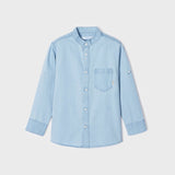 Camicia Con Colletto Coreano In cotone Sostenibile Bambino MAYORAL 3166 - MAYORAL - Luxury Kids