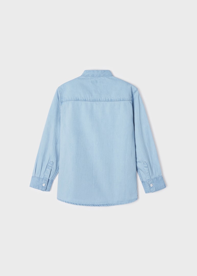 Camicia Con Colletto Coreano In cotone Sostenibile Bambino MAYORAL 3166 - MAYORAL - Luxury Kids