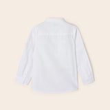 Camicia Manica Lunga Colletto Coreano In Misto Lino Bambino MAYORAL 3167 - MAYORAL - Luxury Kids