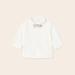 Camicia Manica Lunga In Cotone Con Papillon Neonato MAYORAL 1190 - MAYORAL - Luxury Kids