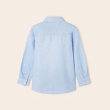 Camicia Manica Lunga In Misto Lino Bambino MAYORAL 3165 - MAYORAL - Luxury Kids