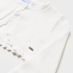 Cardigan Modello Bolerino Tricot In Cotone Sostenibile Neonata MAYORAL 306 - MAYORAL - Luxury Kids