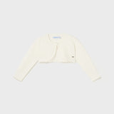 Cardigan Modello Bolerino Tricot In Cotone Sostenibile Neonata MAYORAL 306 - MAYORAL - Luxury Kids