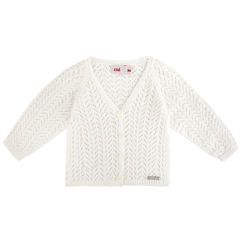 Cardigan In Filo Di Cotone Traforato Bambino/a CONDOR 55505