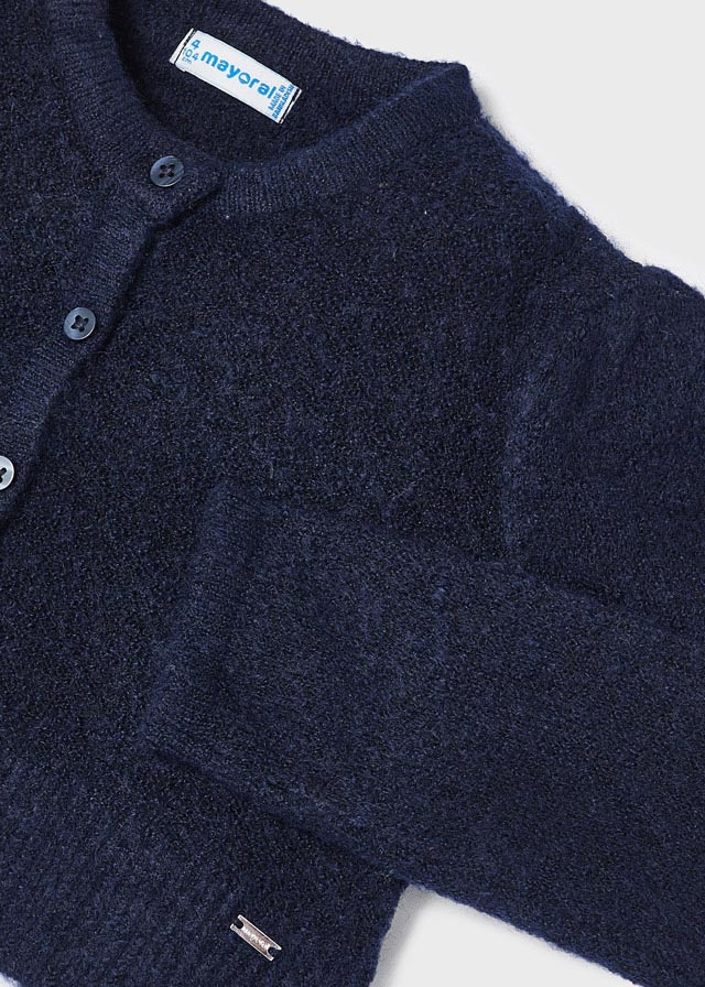Cardigan In Misto Lana Bambina MAYORAL 4308 - MAYORAL - LuxuryKids