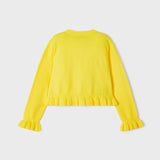 Cardigan Tricot Traforato In Cotone Sostenibile Bambina MAYORAL 3345 - MAYORAL - Luxury Kids