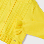 Cardigan Tricot Traforato In Cotone Sostenibile Bambina MAYORAL 3345 - MAYORAL - Luxury Kids