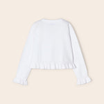 Cardigan Tricot Traforato In Cotone Sostenibile Bambina MAYORAL 3345 - MAYORAL - Luxury Kids