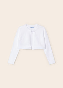 Cardigan Tricot In filo Di Cotone Sostenibile Bambina MAYORAL 321 - MAYORAL - Luxury Kids