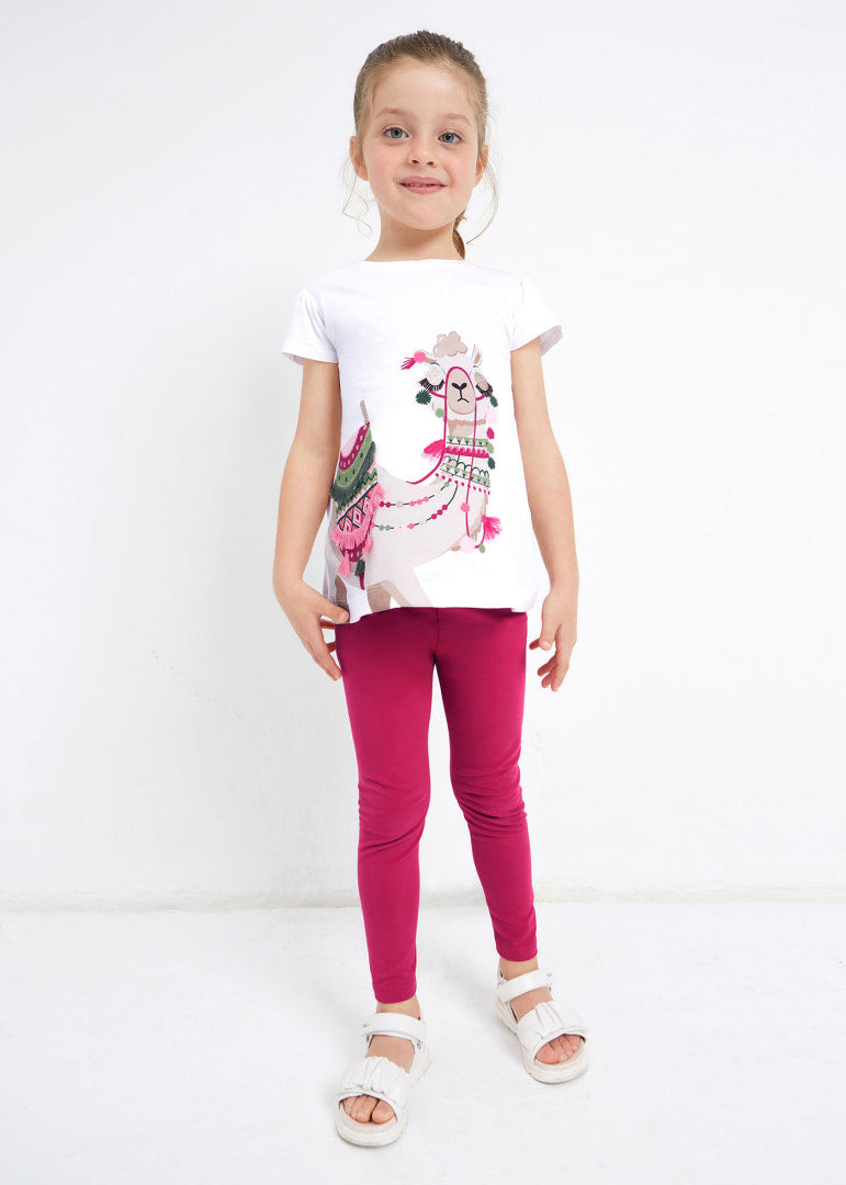 Completo 2 Pezzi In Cotone Sostenibile Con Ricami Bambina MAYORAL 3779 - MAYORAL - Luxury Kids