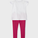 Completo 2 Pezzi In Cotone Sostenibile Con Ricami Bambina MAYORAL 3779 - MAYORAL - Luxury Kids