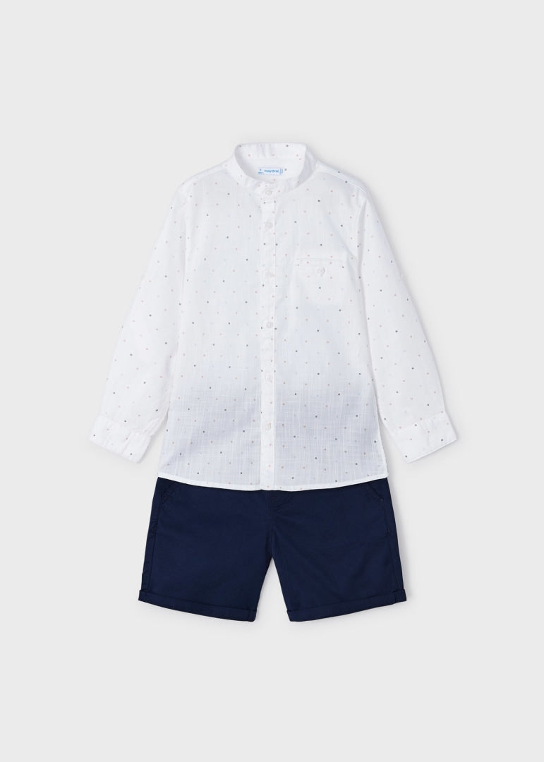 Completo Con Bermuda In Cotone Bambino MAYORAL 3242 - MAYORAL - Luxury Kids