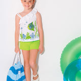 Completo Con Shorts In Cotone Sostenibile Bambina MAYORAL 3218 - MAYORAL - Luxury Kids