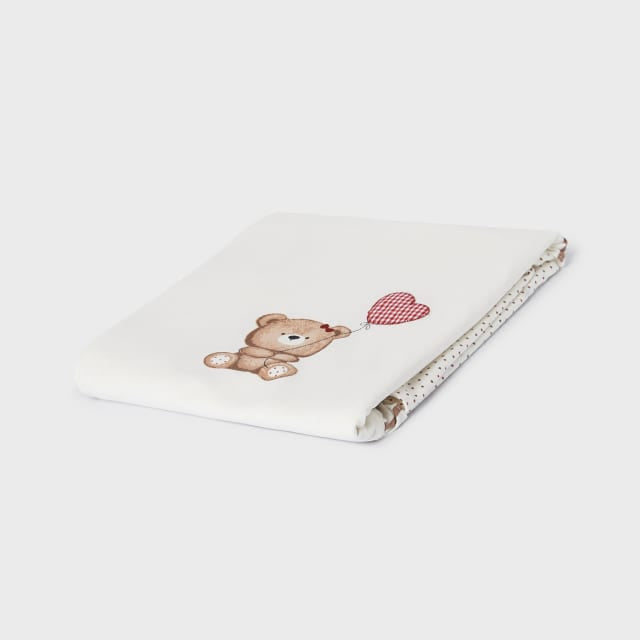 Copertina Volant In Cotone Sostenibile Con Stampa Orso Neonata MAYORAL 9249 - MAYORAL - Luxury Kids