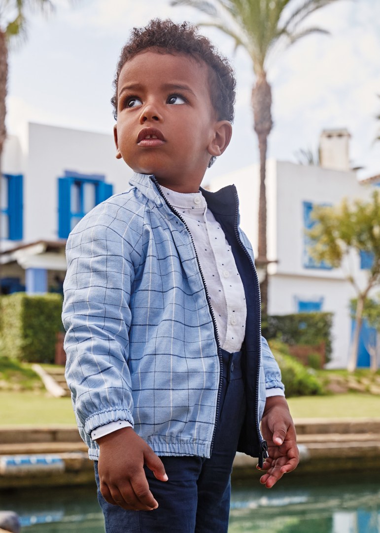 Giubbino A Vento Reversibile Neonato MAYORAL 1426 - MAYORAL - Luxury Kids