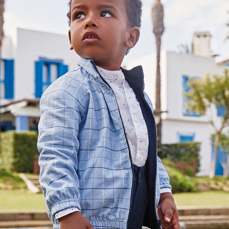 Giubbino A Vento Reversibile Neonato MAYORAL 1426 - MAYORAL - Luxury Kids