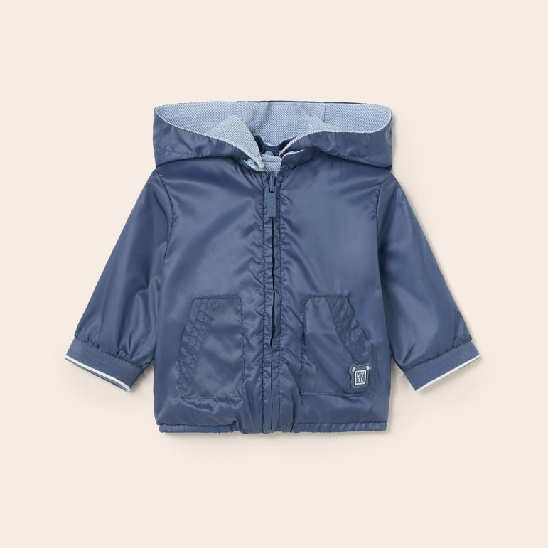 Giubbino A Vento Reversibile In Poliestere Riciclato Neonato MAYORAL 1404 - MAYORAL - Luxury Kids