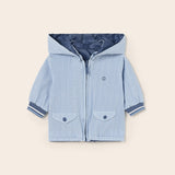 Giubbino A Vento Reversibile In Poliestere Riciclato Neonato MAYORAL 1404 - MAYORAL - Luxury Kids