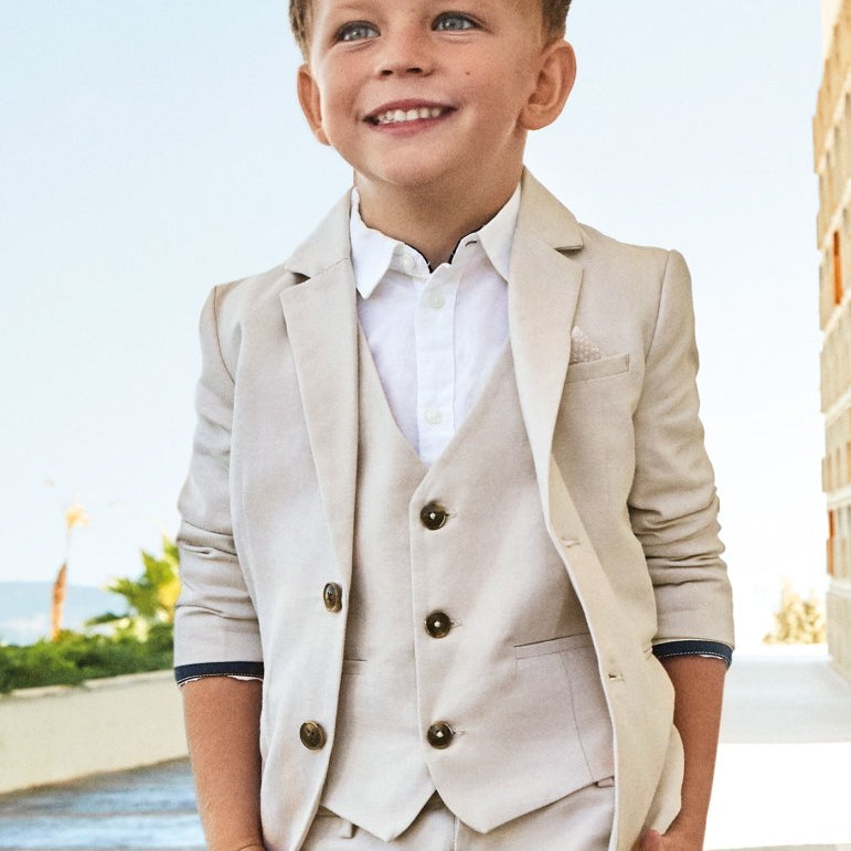 Giacca Modello Americana In Misto Lino Bambino MAYORAL 3452 - MAYORAL - Luxury Kids