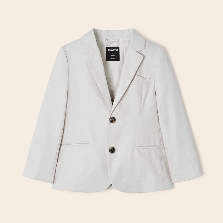 Giacca Modello Americana In Misto Lino Bambino MAYORAL 3452 - MAYORAL - Luxury Kids