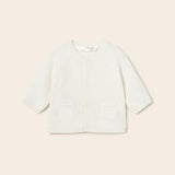 Cardigan Tricot In Filo Di Cotone Sostenibile Neonato MAYORAL 1360 - MAYORAL - Luxury Kids