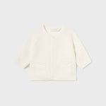 Cardigan Tricot In Filo Di Cotone Sostenibile Neonato MAYORAL 1360 - MAYORAL - Luxury Kids