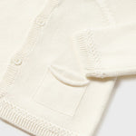 Cardigan Tricot In Filo Di Cotone Sostenibile Neonato MAYORAL 1360 - MAYORAL - Luxury Kids